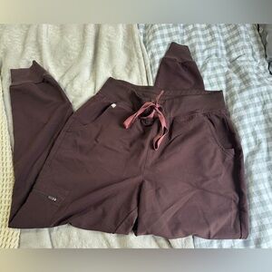 Espresso Zamora High Waisted -  Jogger Scrub Pants